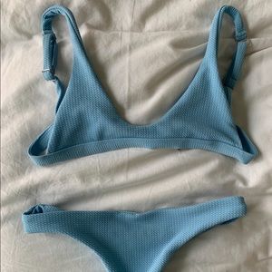 Blue bikini